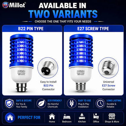 INCEST KILLER LED ANTI-MOSQUITO DEVICE - EASY BULB HOLDER FIT
